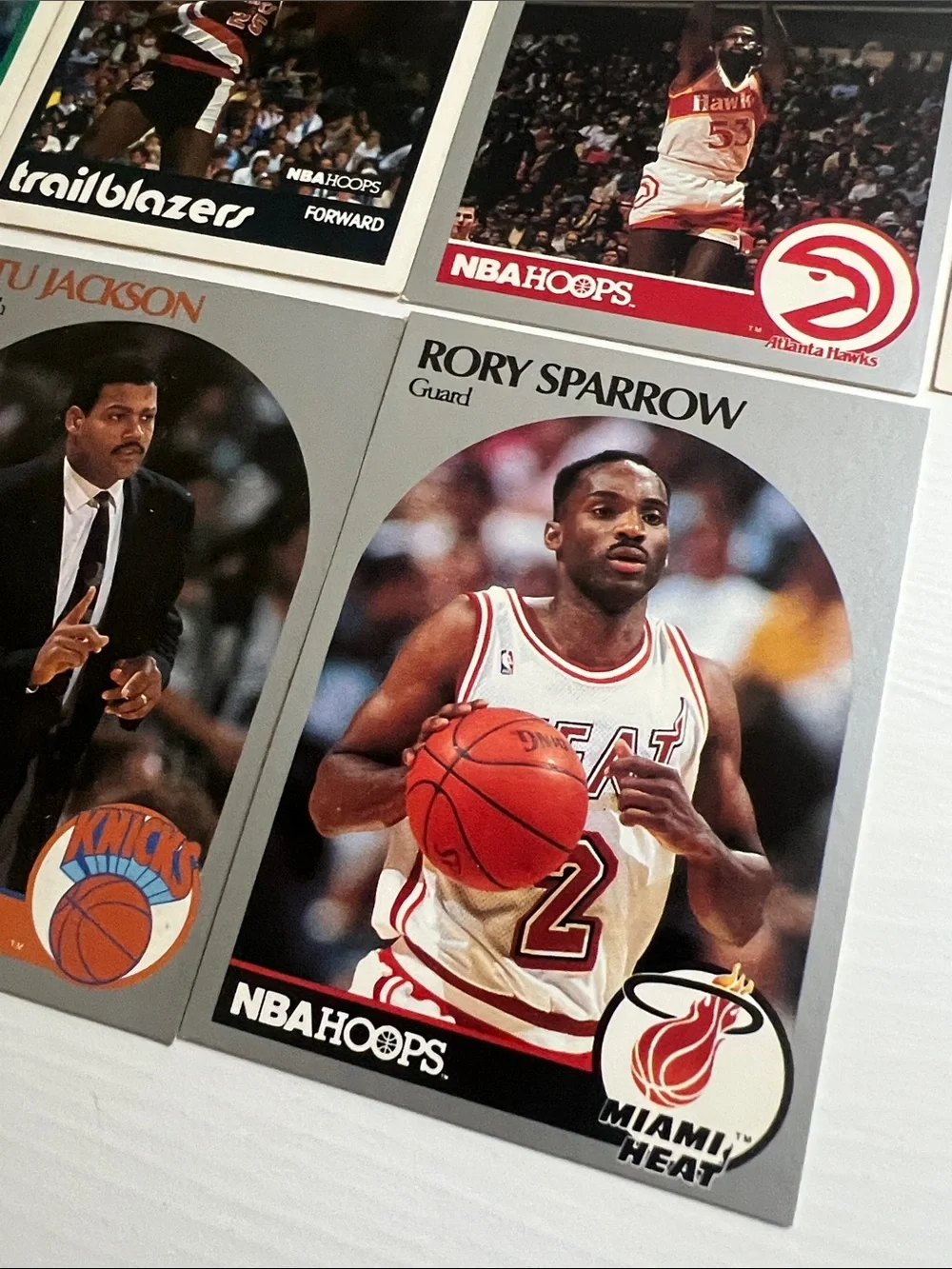 1990-91s NBA Hoops Basketball Card Lot (13 in Lot)